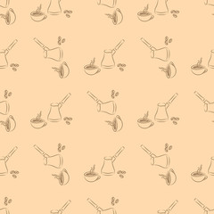 cezve coffee seamless