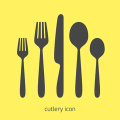 Cutlery vector icon.