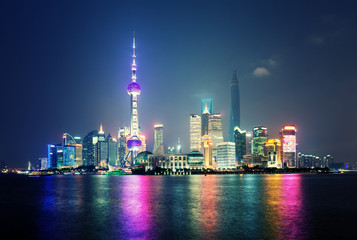 Shanghai at night