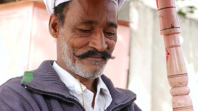 Milk Vendor in Jaipur, India