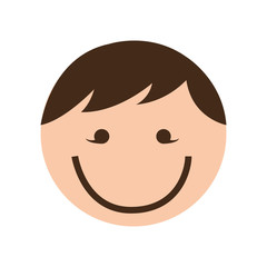 cute boy character icon vector illustration design