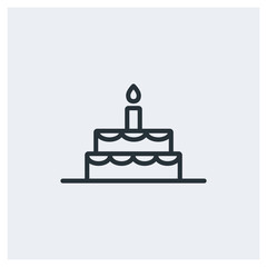 Birthday cake icon