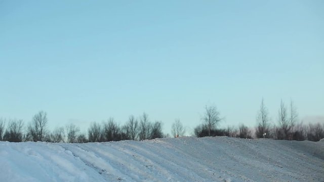 motorcycle high jump close to with 