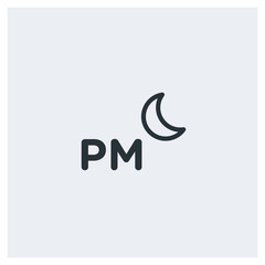 Pm time icon