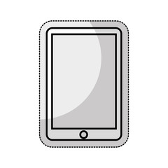 smartphone technology line icon vector illustration design