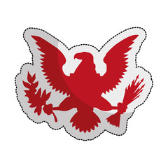 usa emblem frame icon vector illustration design