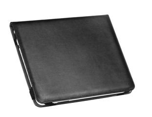 Tablet etui cover black closed front with tablet