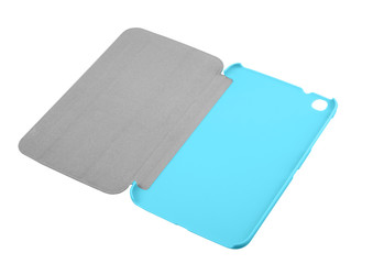 Tablet case cover blue open inside