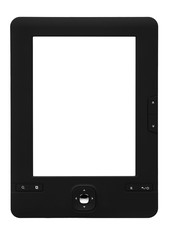 Tablet graphic e-book reader black front straight