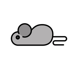 laboratory mouse isolated icon vector illustration design