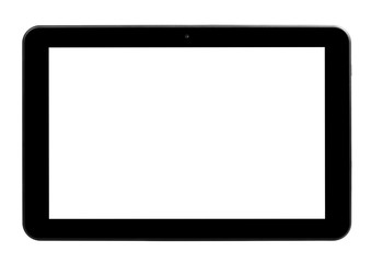 Tablet black camera front straight big