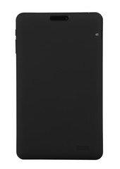 Tablet black isolated back straight