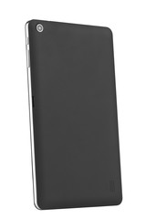 Tablet black isolated back left side angle camera