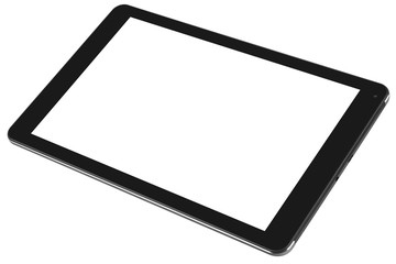 Tablet metal silver violet front right side