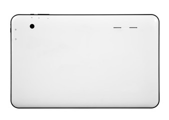 Tablet white and black button back straight