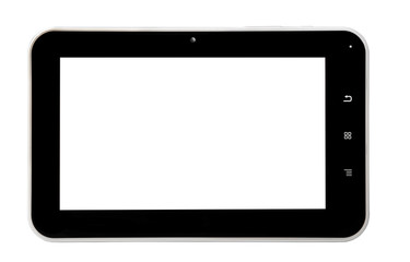 Tablet black inside white cover business front straight buttons