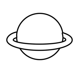 saturn planet isolated icon vector illustration design