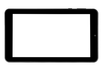 Tablet metal silver with black smooth front