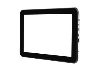 Tablet texture black with white front horizontal