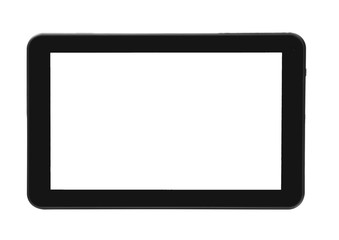 Tablet texture black silver metal front horizontal