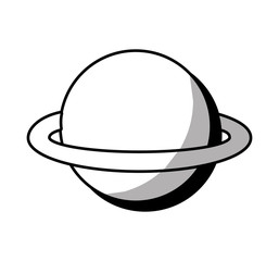 saturn planet isolated icon vector illustration design © Gstudio