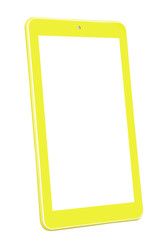 Tablet yellow front left side