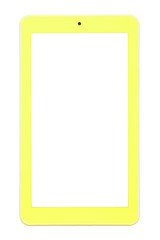 Tablet yellow front