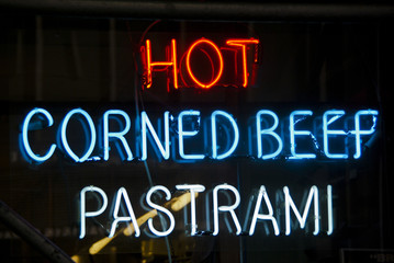 Deli neon sign