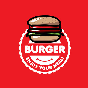 vector logo burger