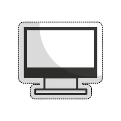 computer monitor isolated icon vector illustration design