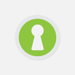 simple green icon - keyhole