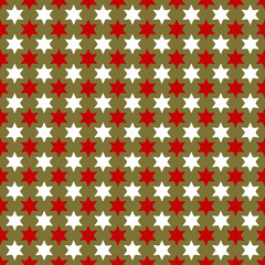 Christmas seamless wrapping paper with stars