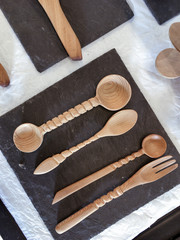 wooden spoon and fork