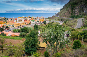 Town  Agulo, La Gomera, Canary Islands, Spain