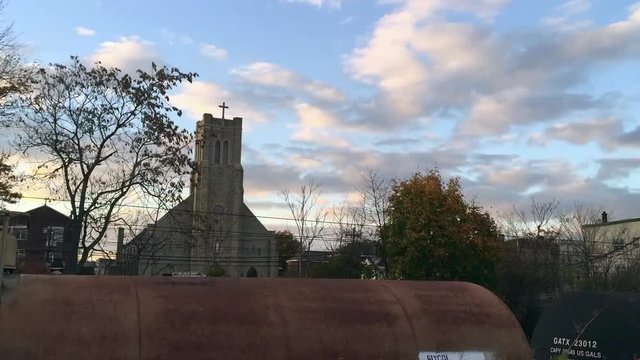 Church And Time Lapse Clouds