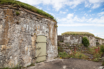 Old abandoned concrete bunker
