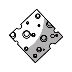 cheese slice isolated icon vector illustration design