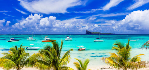 Naklejka premium Cap Malheureux - scenic place with amazing view in north of Mauritius island