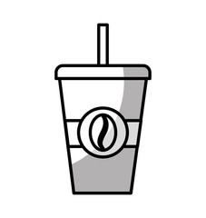 coffee drink glass isolated icon vector illustration design