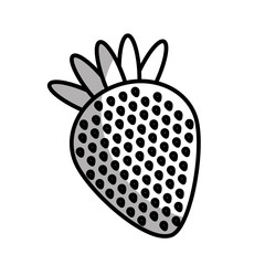 strawberry fresh fruit icon vector illustration design