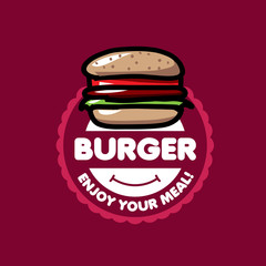 vector logo burger