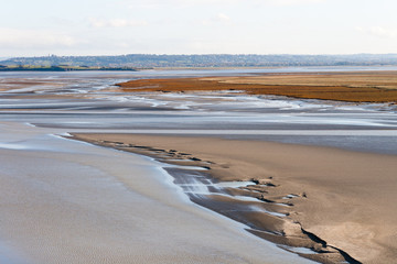Sea coast at low tide, Saint Michael's, France