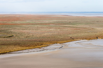 Sea coast at low tide, Saint Michael's, France