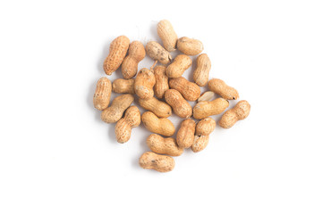 Peanuts pile. Shell Seeds