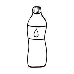 Natural water bottle icon vector illustration graphic design