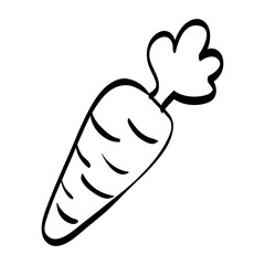 Fresh carrot vegetable icon vector illustration graphic design