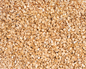 Background of uncooked oatmeal. Close up, top view, high resolution product. Healthy food Concept.