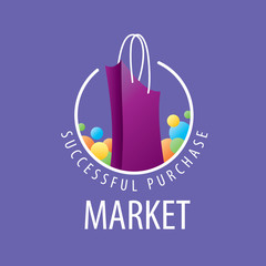 vector logo shopping bag