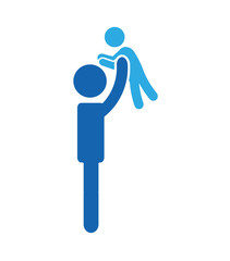 family parents silhouette isolated icon vector illustration design