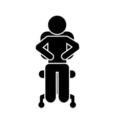 man silhouette isolated icon vector illustration design